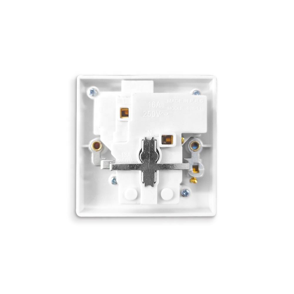 16A 5pin 2 منافذ الجدار مفتاح الإضاءة المقبس منافذ كهربائية تطبيق المنزل