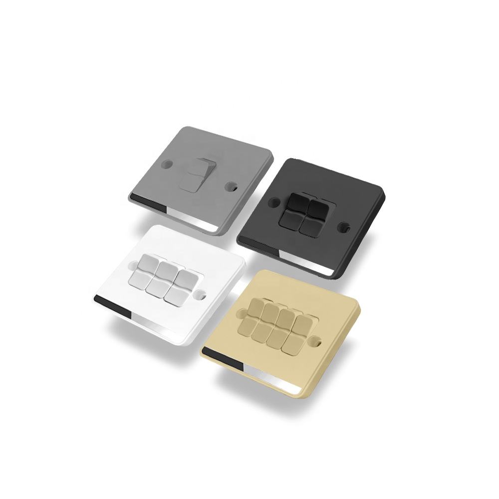 AC UK معيار 1 عصابة لوح بلاستيكي45A 250v درجة عالية زيجبي مفاتيح الحائط الكهربائية الذكية باكليت يعود